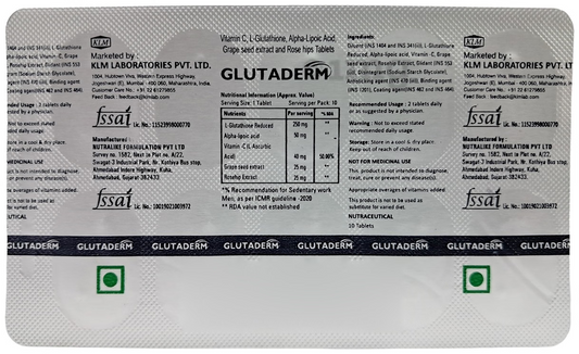 Glutaderm - Strip of 10 Tablets