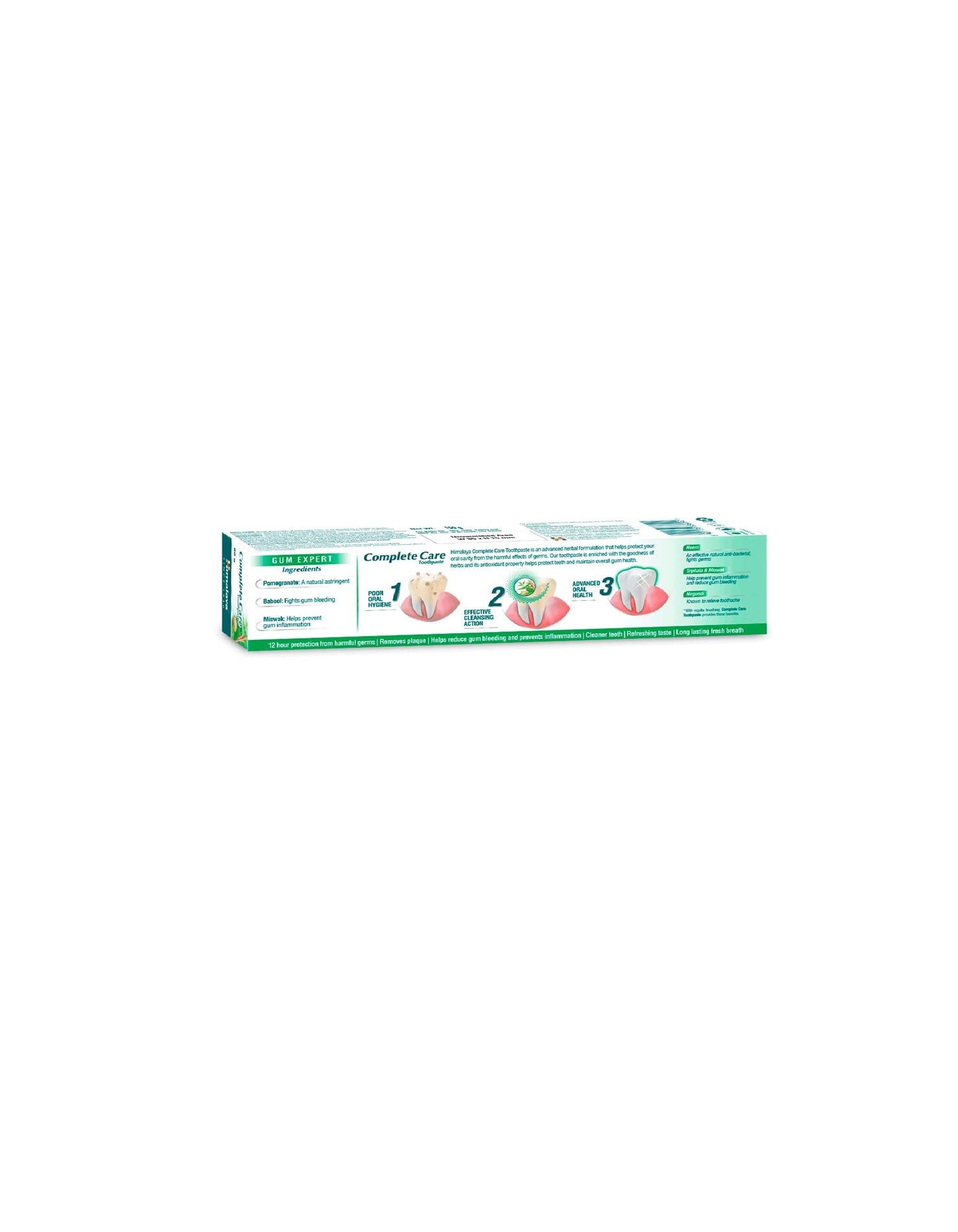 Himalaya Complete Care Herbal Toothpaste (80g) – Advanced Plaque Removal & Gum Protection