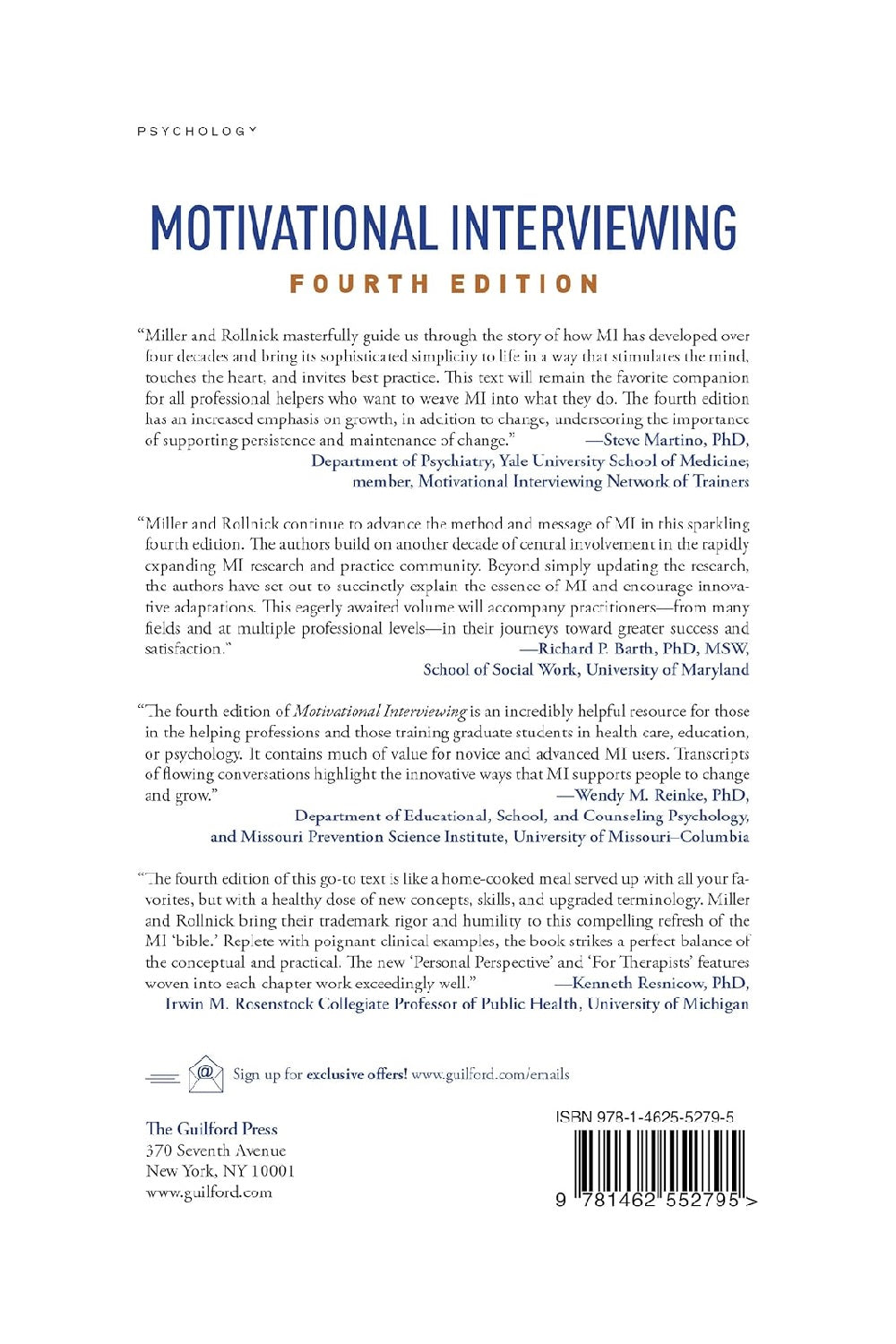 Motivational Interviewing 4th Edi Book ( Hardcover )