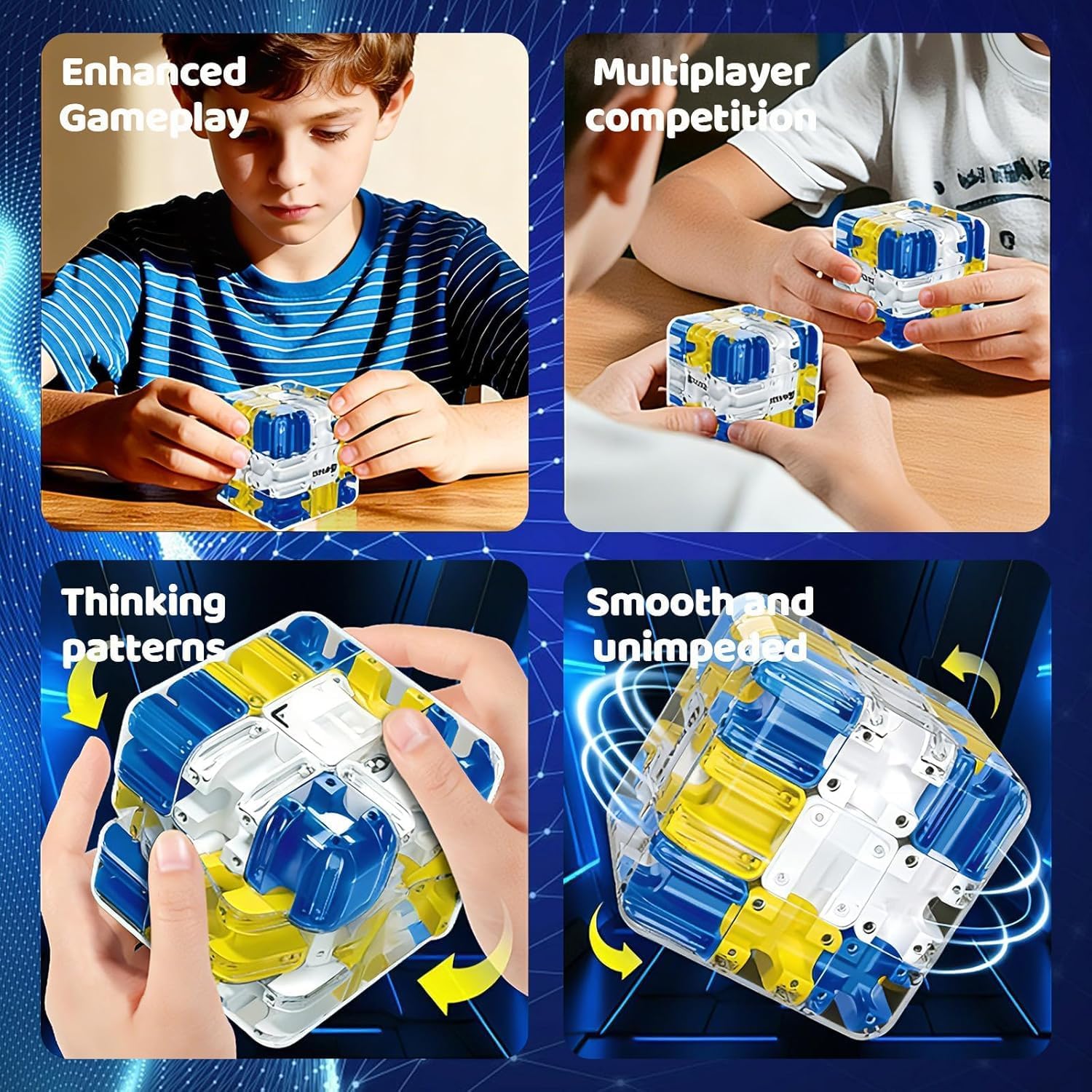 3D Maze Cube Ball Puzzle Game for Kids & Adults – Labyrinth Brain Teaser Toy for Logical Thinking multicolour