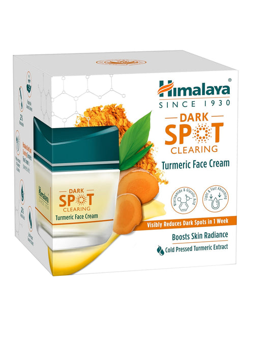 Himalaya Dark Spot Clearing Turmeric Face Cream (50g) – Potent Ayurvedic Formula with Cold-Pressed Turmeric & Niacinamide