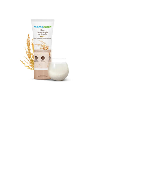 Mamaearth Rice Face Wash With Rice Water & Niacinamide for Glass Skin - 100 ml