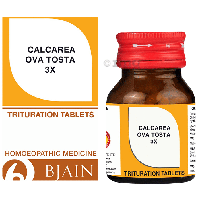 Bjain Homeopathy Calcarea Ova Tosta Trituration Tablets - 3X - 25 Gm
