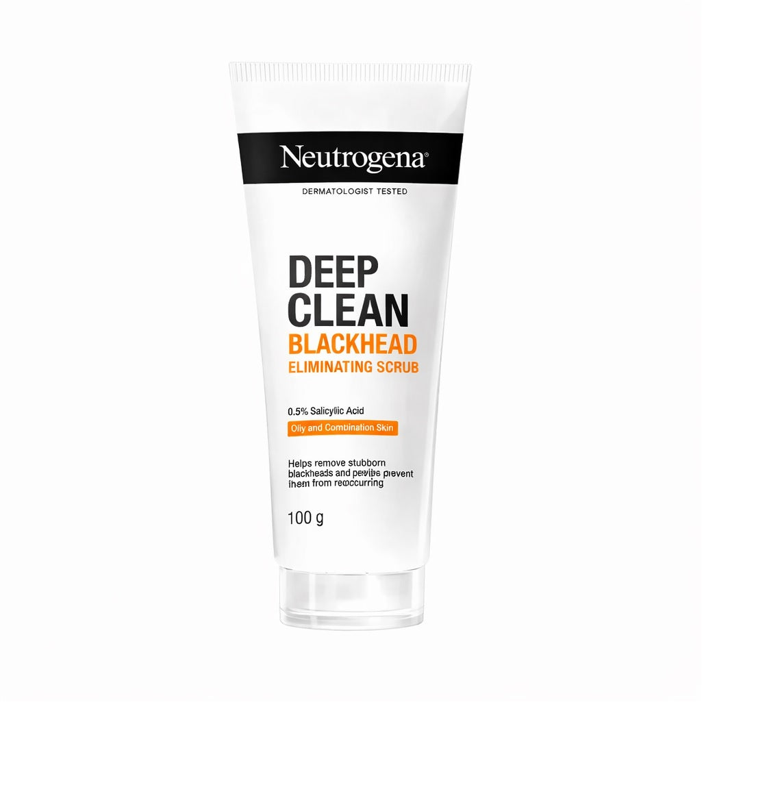 Neutrogena Deep Clean Blackhead Eliminating Scrub | 0.5% Salicylic Acid | Clinically Proven | Oily & Combination Skin | 100 g