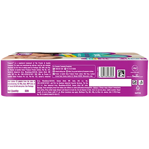 Pampers Active Baby Diapers - Small, 3-8 kg, 66 pcs