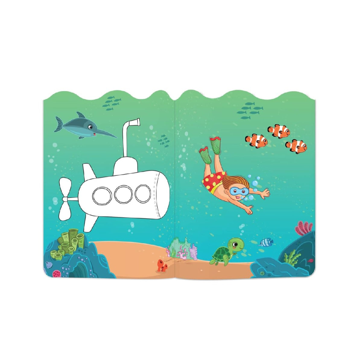 Under The Sea - Coloring and Sticker Activity Book (With 150+ Stickers) Hardcover
