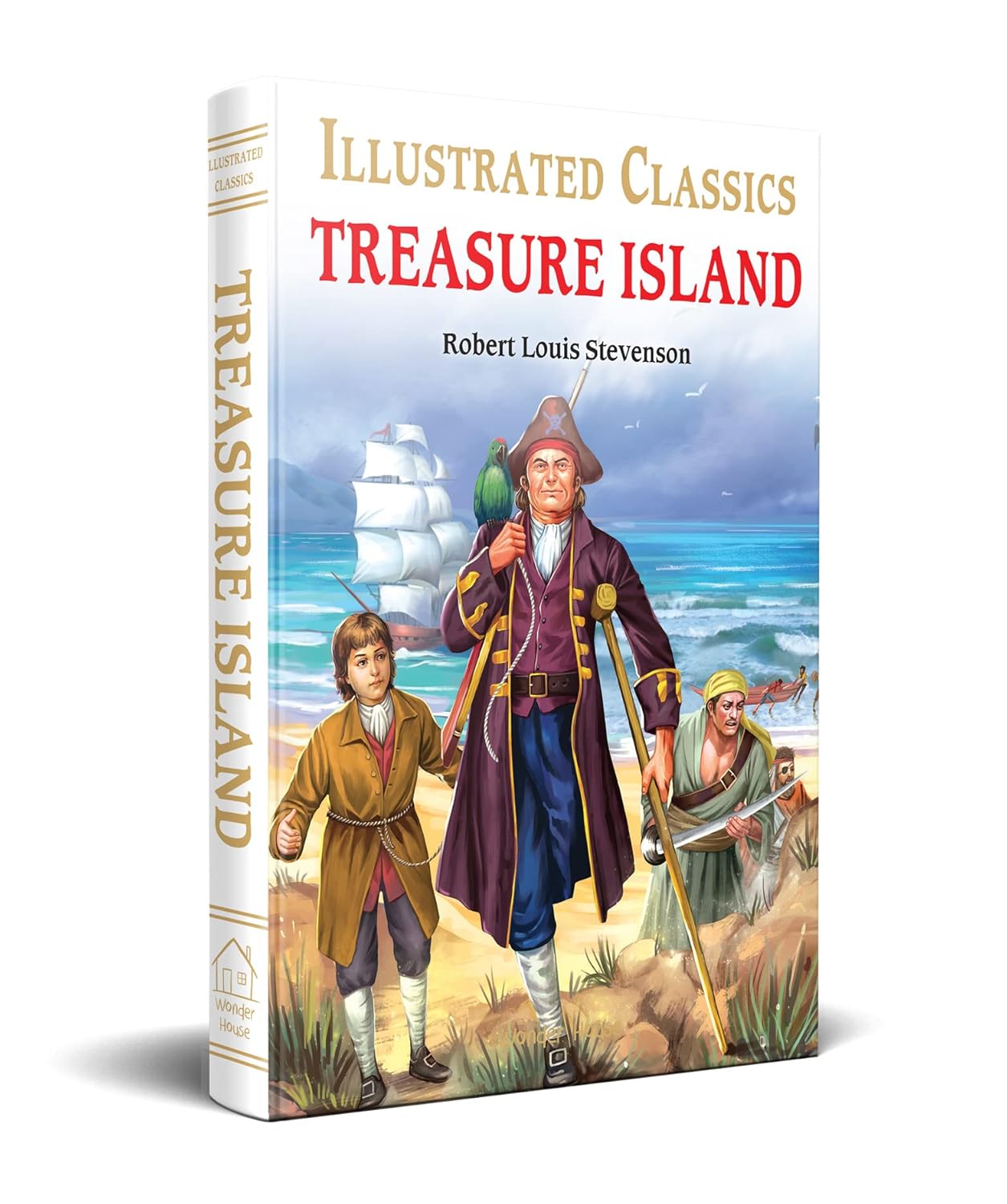 Treasure Island : llustrated Abridged Children Classic English Novel Book