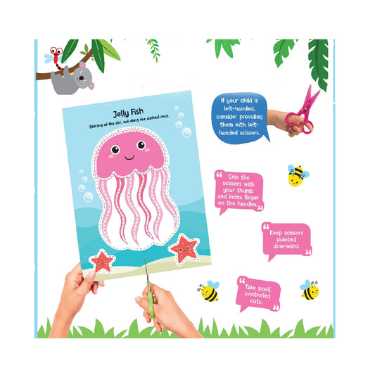 Animal Friends Scissors Skills Activity Book for Kids