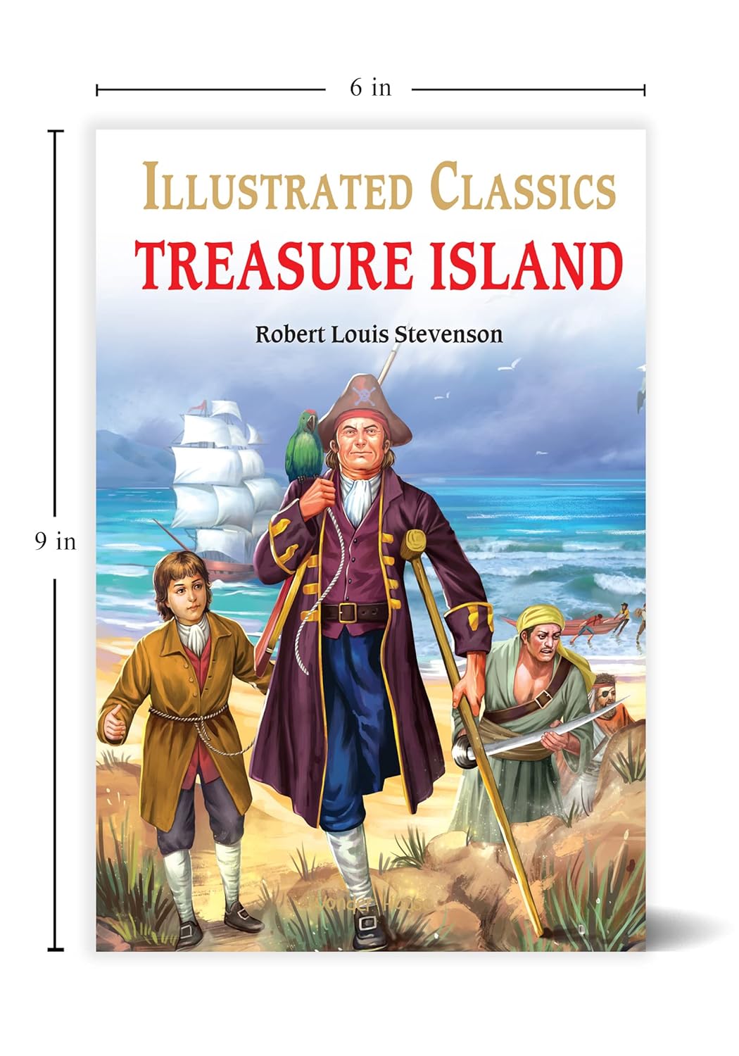 Treasure Island : llustrated Abridged Children Classic English Novel Book