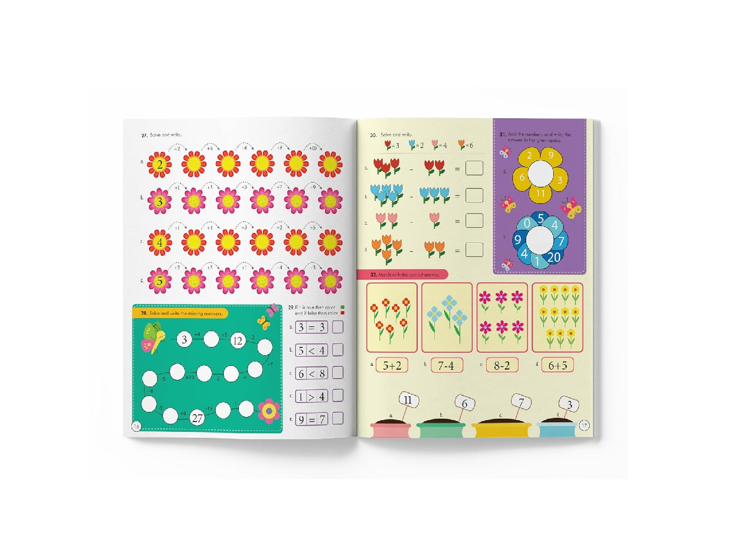 365 Maths Activity Book: Fun Activities and Practice Sheets | Learn Counting, Addition & Subtraction | Paperback