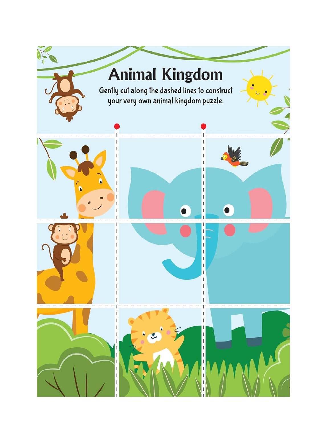 Animal Friends Scissors Skills Activity Book for Kids