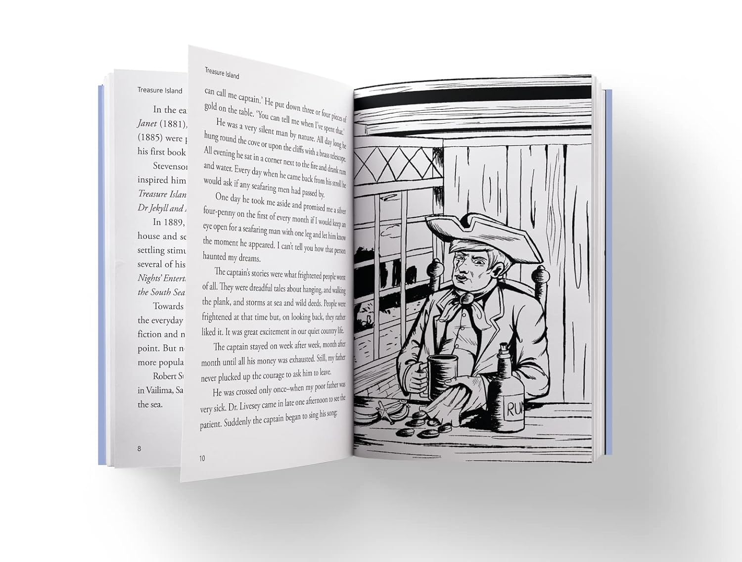 Treasure Island : llustrated Abridged Children Classic English Novel Book