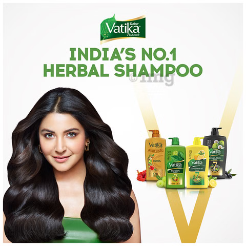 Dabur Vatika Naturals Health Shampoo - 640 ml | 7 Natural Herb Extracts | Contains Henna, Amla & Hibiscus | 90% Hair Fall Control | Everyday Shampoo for Women & Men