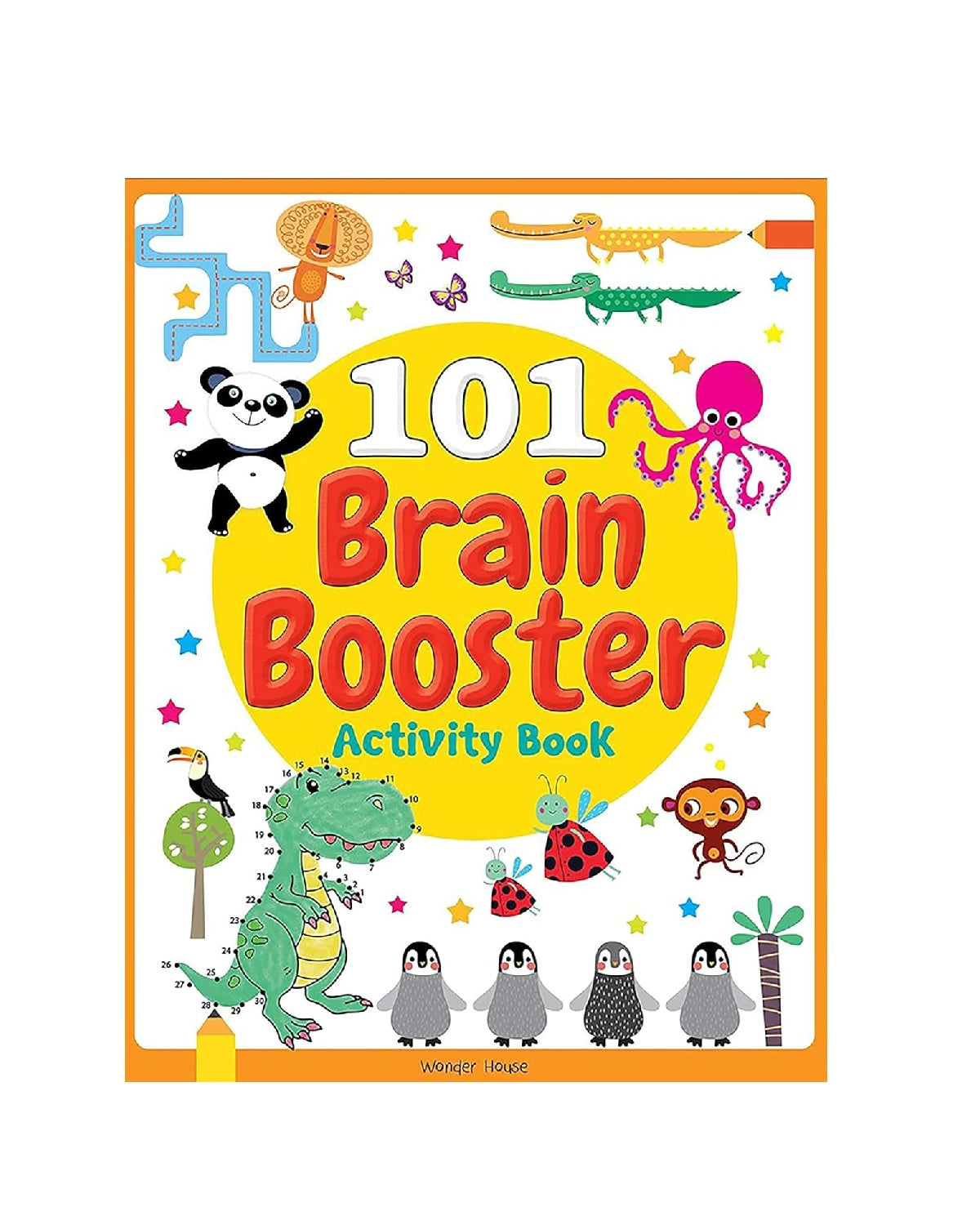 101 Brain Booster Activity Book: Fun Activity Book For Children | Hardcover – Sticker Book