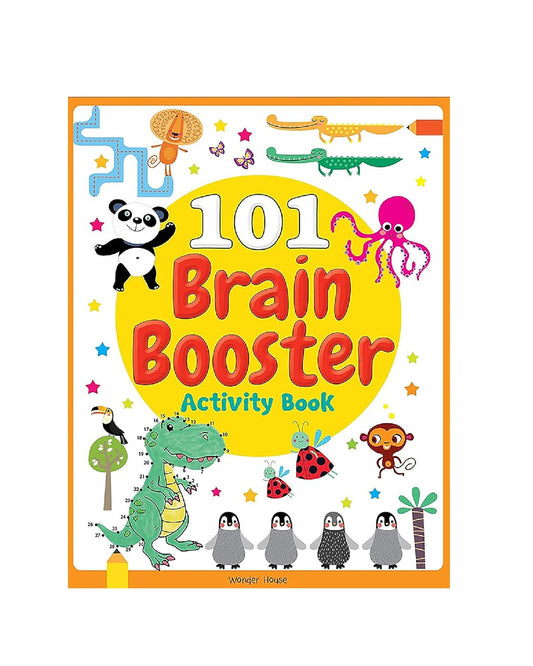 101 Brain Booster Activity Book: Fun Activity Book For Children | Hardcover – Sticker Book