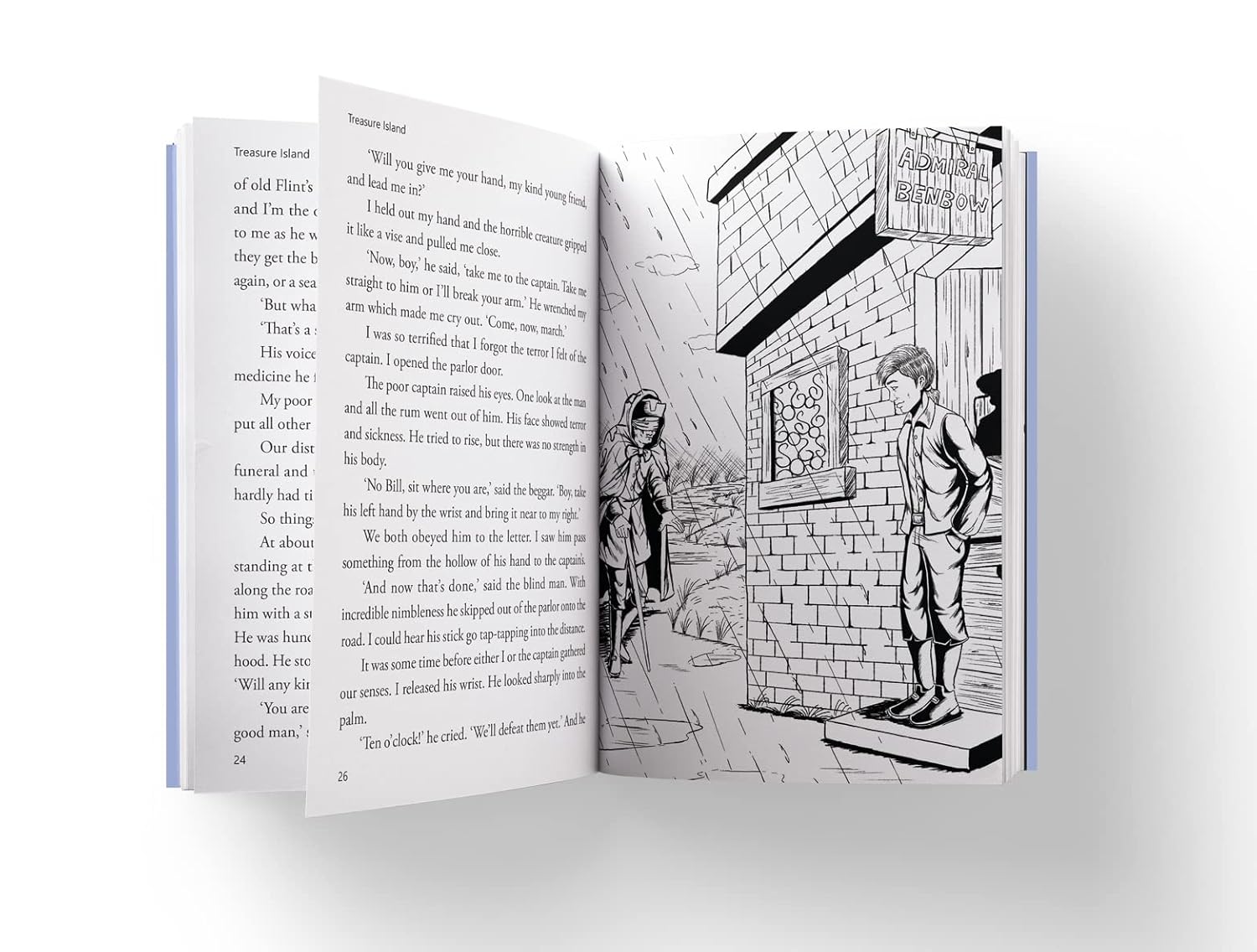 Treasure Island : llustrated Abridged Children Classic English Novel Book