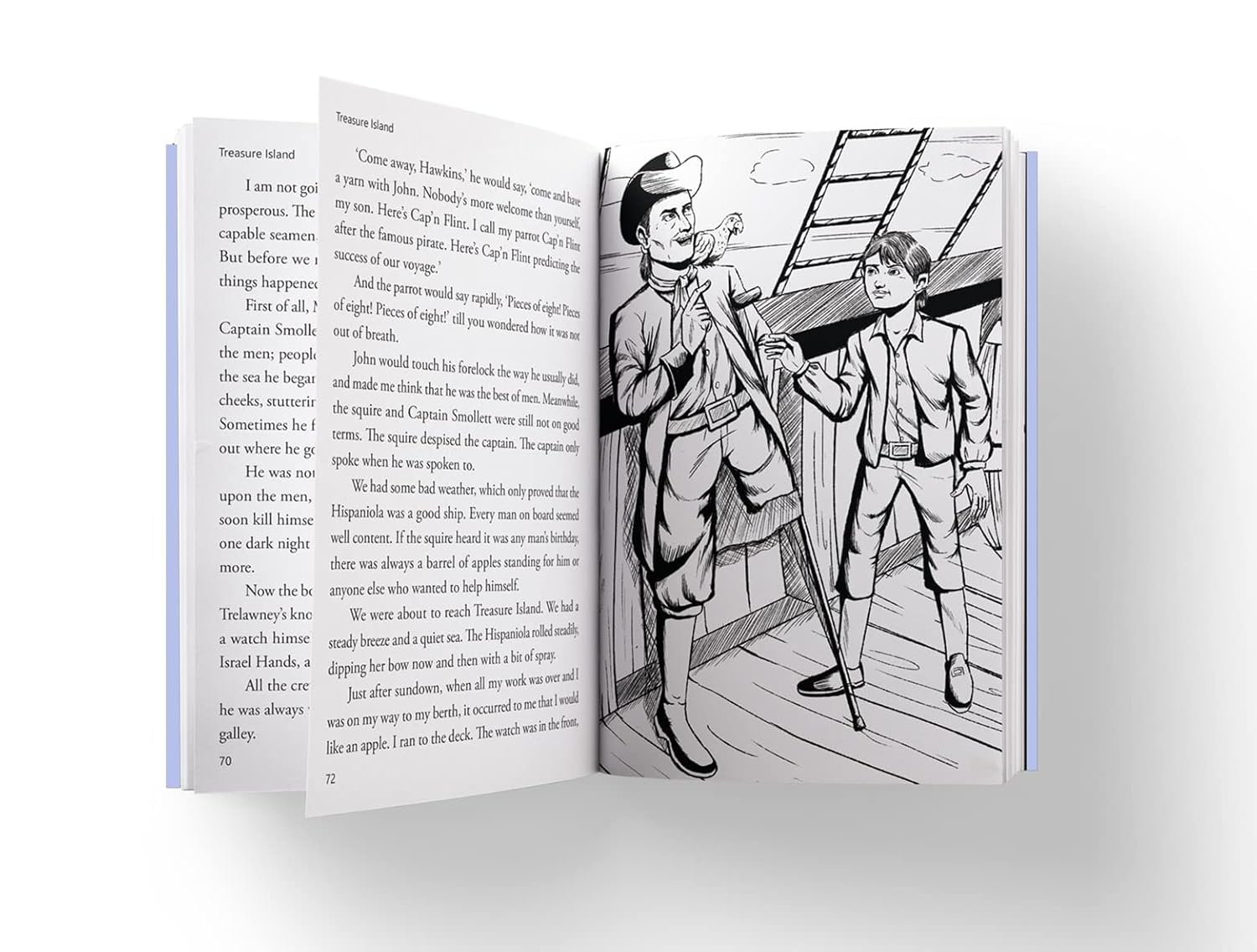 Treasure Island : llustrated Abridged Children Classic English Novel Book