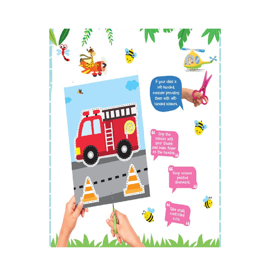 Ultimate Vehicles Scissors Skills Activity Book for Kids