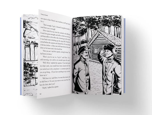 Treasure Island : llustrated Abridged Children Classic English Novel Book