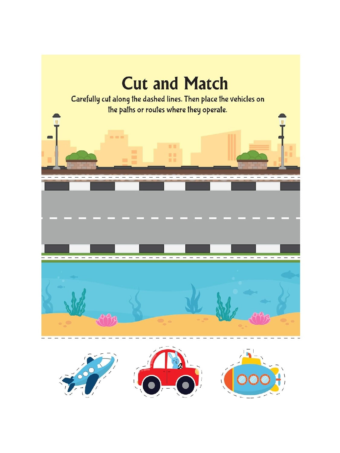 Ultimate Vehicles Scissors Skills Activity Book for Kids