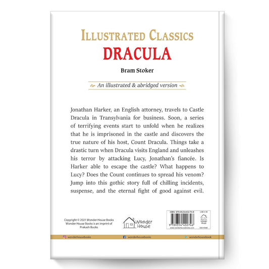 Dracula : llustrated Abridged Children Classic English Novel with Review Questions (Hardback)  Book