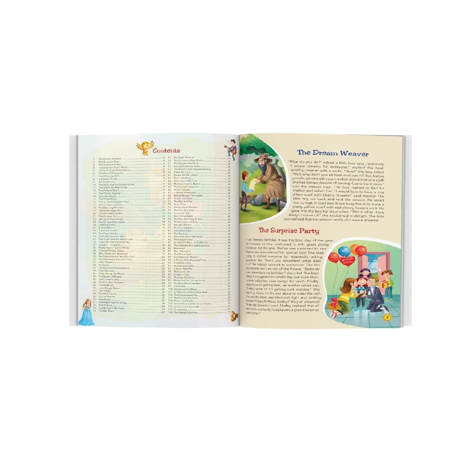 108 Bedtime Stories (Illustrated) - Story Book for Kids