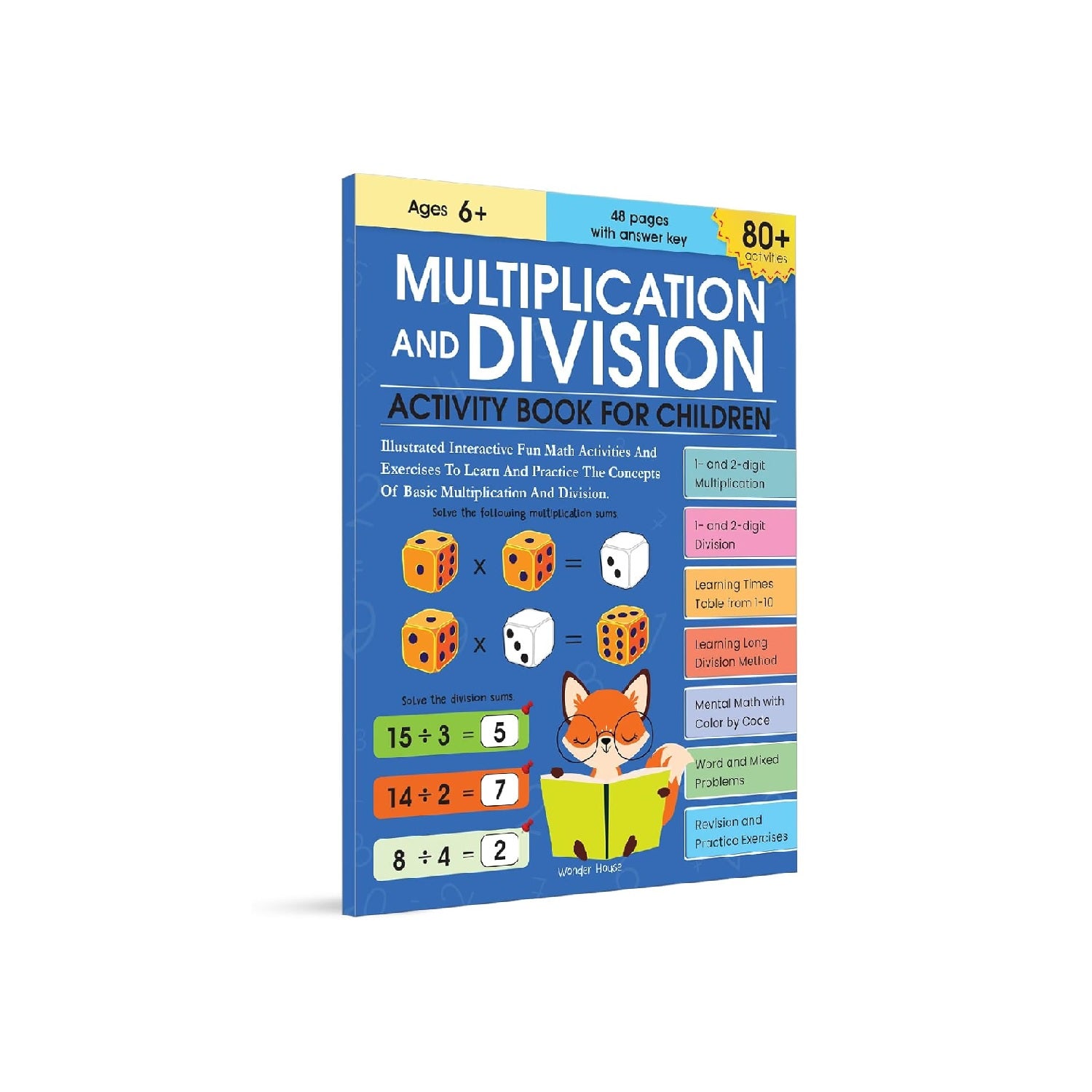 Multiplication and Division Activity Book for Children 80+ Engaging Activities to Build Math Fluency | Paperback