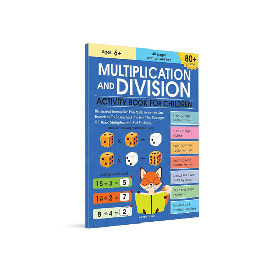 Multiplication and Division Activity Book for Children 80+ Engaging Activities to Build Math Fluency | Paperback