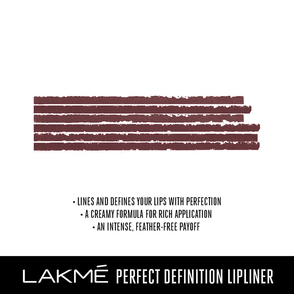 Lakme Ultimate Glam Lip Liner, Currant, 1.15g