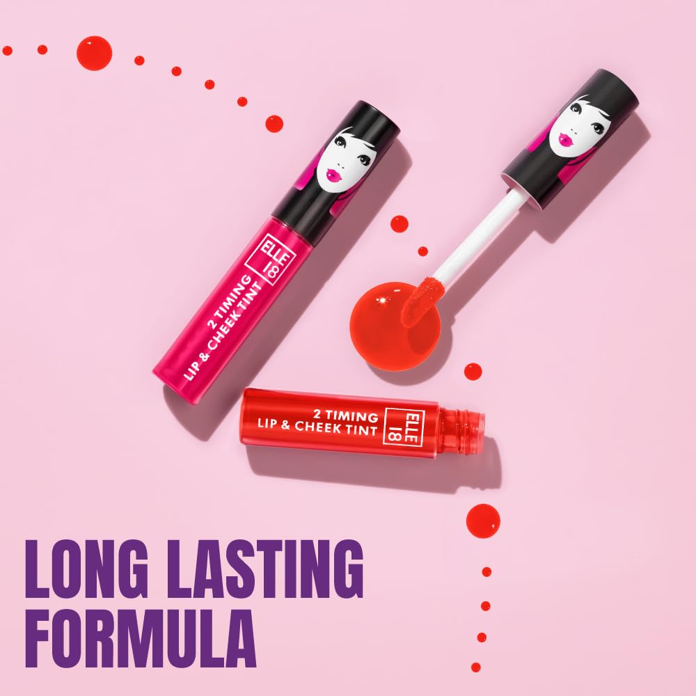 Elle18 2Timing Lip& Cheek Tint CandyFloss 4ml
