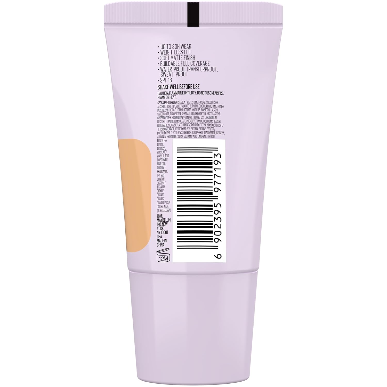 Maybelline New York Super Stay Lumi-Matte Foundation- 220, 30H Wear, Lightweight, Suitable for all Skin Types, Soft Glow, Buildable Coverage, 18ml