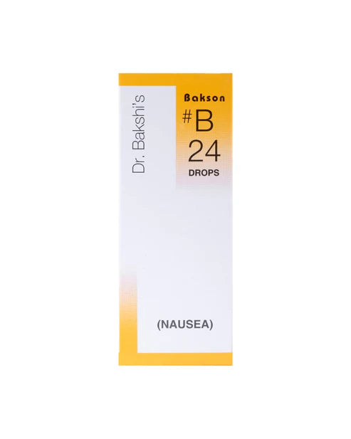 Bakson B24 Nausea Drops (30ml) For Nausea, Vomiting due Morning Sickness, Gastritis after Alcohol