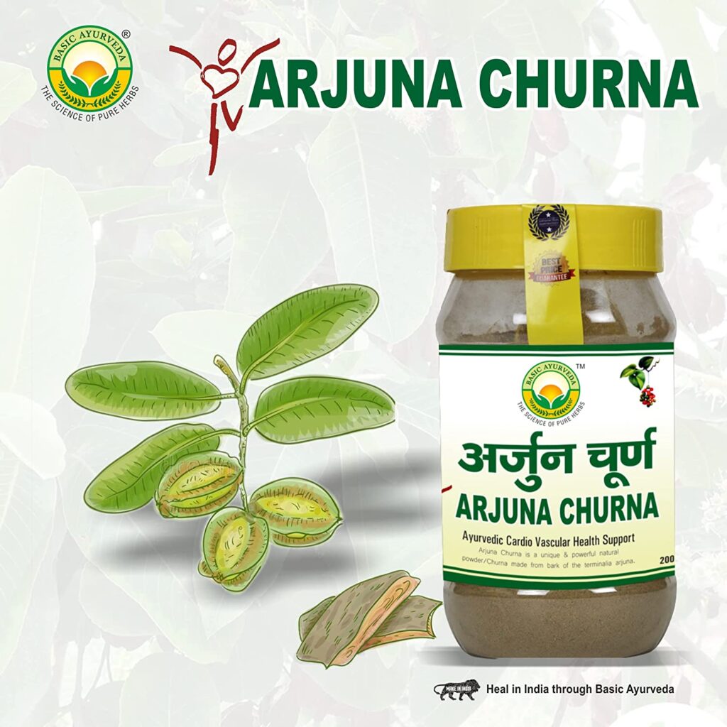 Basic Ayurveda Arjuna Churna 200g For asthma, bile duct disorders, scorpion stings, and poisonings