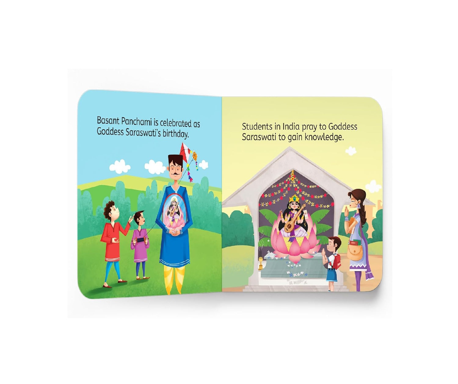 My First Book of Saraswati – Illustrated Board Book for Kids