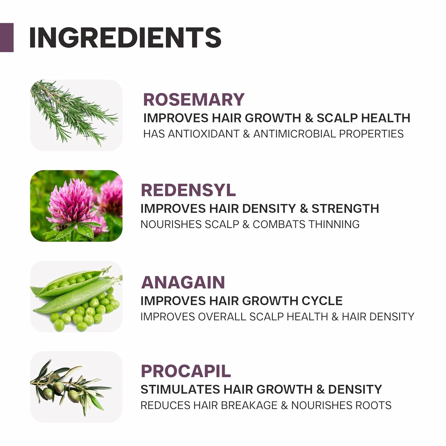 DERMATOUCH Rosemary hair Spray for Hair Growth | Advance 2% Actives Rosemary, Redensyl, Anagain and Procapil Spray Mist for Fall Control, Stimulates for Hair Growth, Adds Shine, Strengthens | 100ml