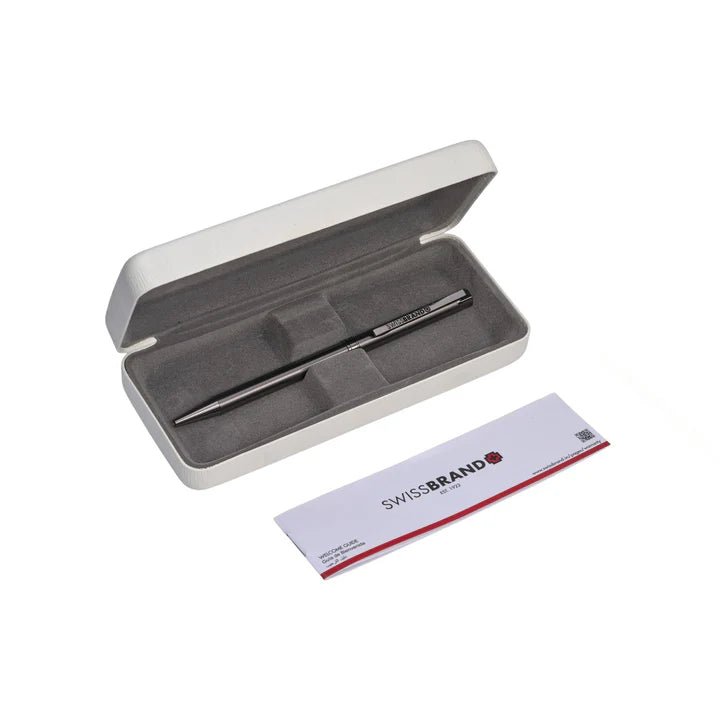 SWISSBRAND Glide 2530 Gunmetal finish Ballpoint Pen with Gunmetal trim