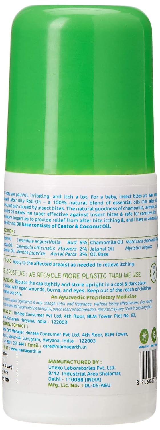 Mamaearth After Bite Roll On for rashes & Mosquito Bites with Lavander & Witchhazel 40 ml
