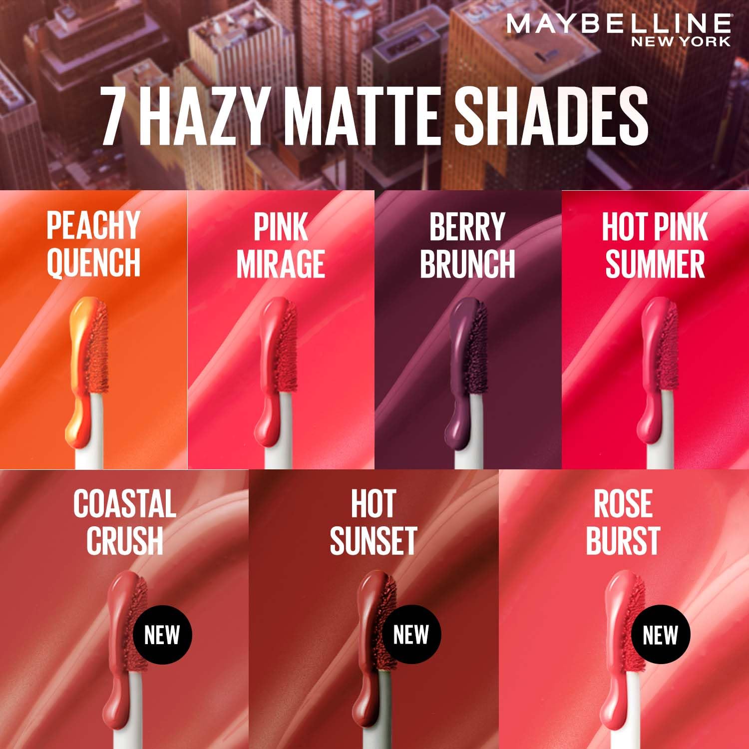 Maybelline New York Sunkisser Hazy Matte Blush, 12H Liquid Blush, Pink mirage, 30, 4.7 ml