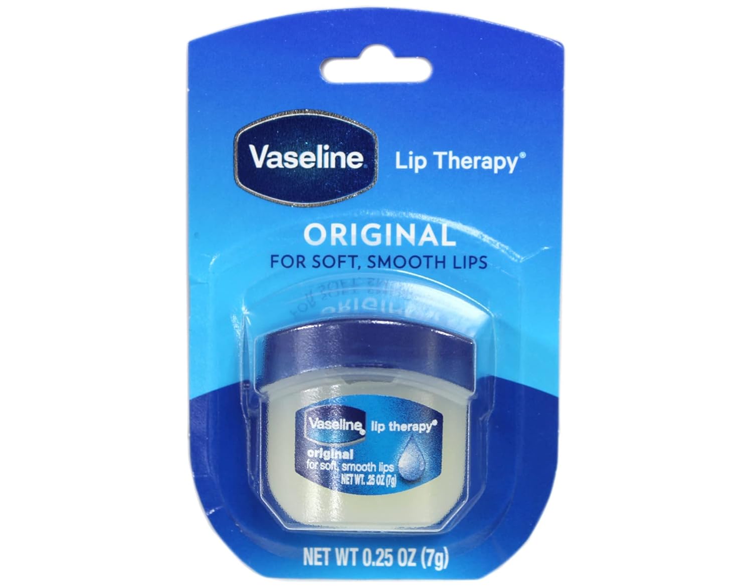 Vaseline Lip Therapy Original | Classic Balm for Soft & Smooth Finish | 72Hr Moisturization | Original Neutral Fragrance | 7g