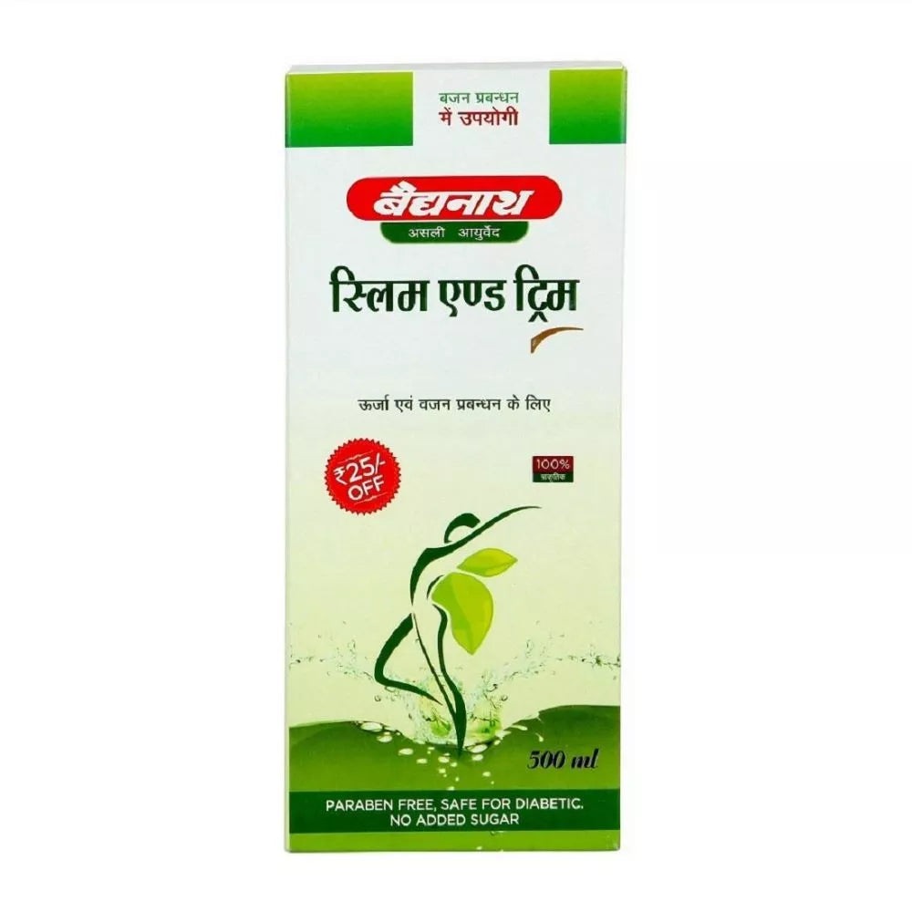 Baidyanath Slim and Trim Juice (500ml) for Boosts General Metabolism, Improves digestion