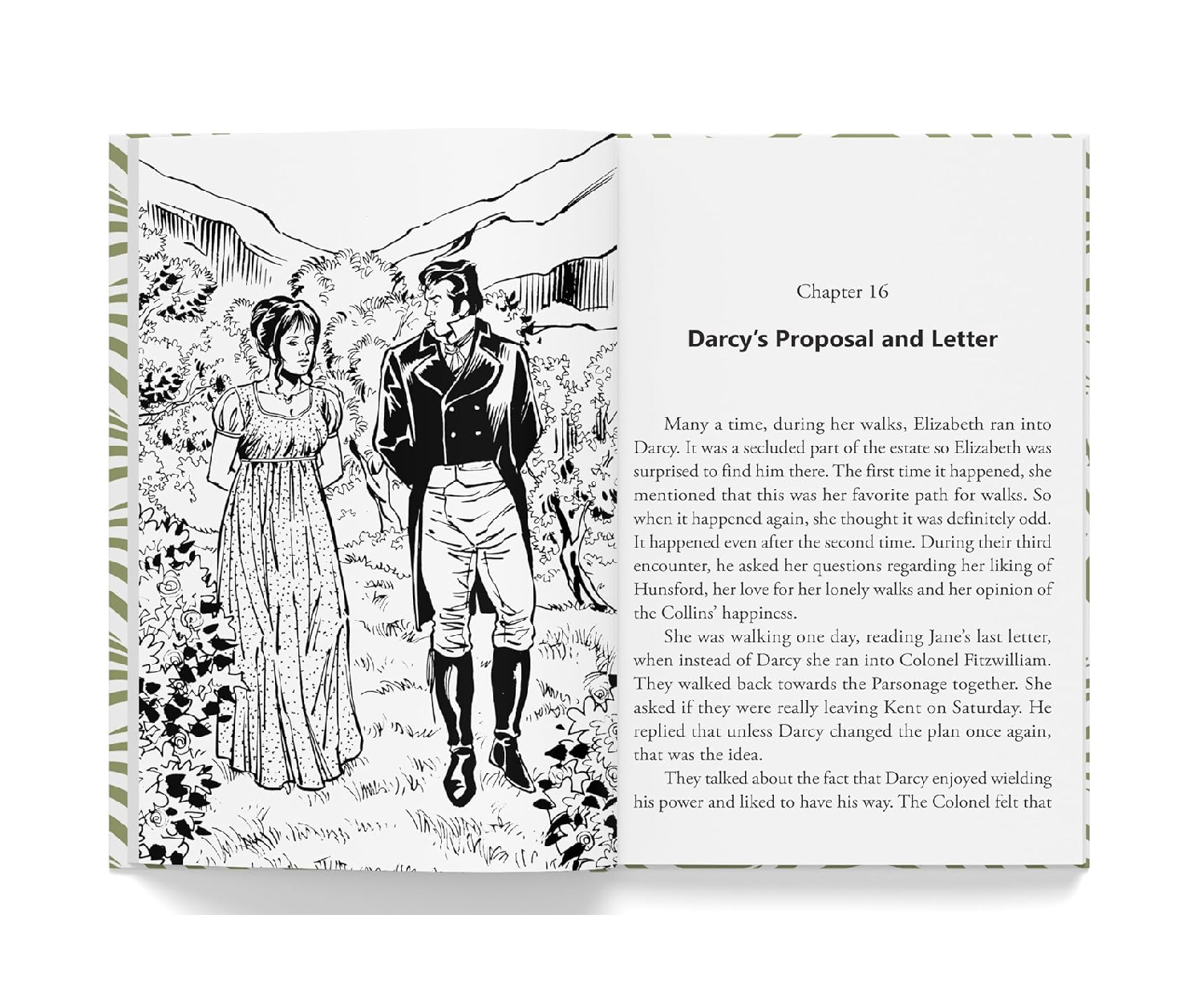 Pride and Prejudice : Illustrated Abridged Children Classics English Novel with Review Questions Hardcover Book