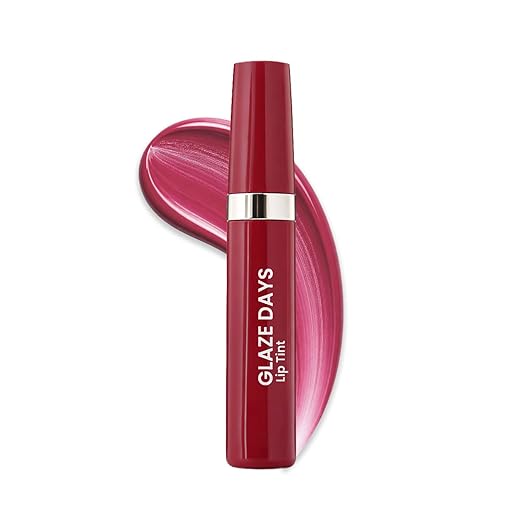 Swiss Beauty Glaze Days Lip Tint | Juicy Glazed Tint | Deep Hydration | Lightweight Feel | With Vitamin E & Shea Butter | 4.2g, Shade- 2. Magenta Rush