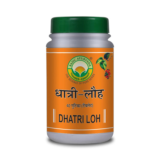 Basic Ayurveda Dhatri Loh Tablet 40 Tablets For eyesight, premature hair graying, overall body strength