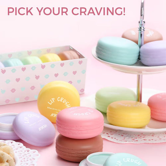 Nykaa Lip Crush Macaron Lip Balm - Strawberry (Pack Of 1)