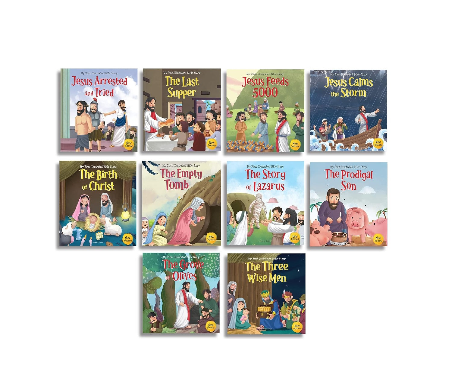 My First Illustrated Bible Stories New Testament (Boxed Set of 10 Books) Paperback