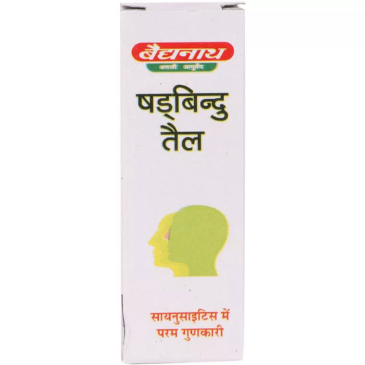 Baidyanath Shadbindu Tail (25ml) Sinusitis, Headache, Catarrh, Cough, Coryza and Rhinitis