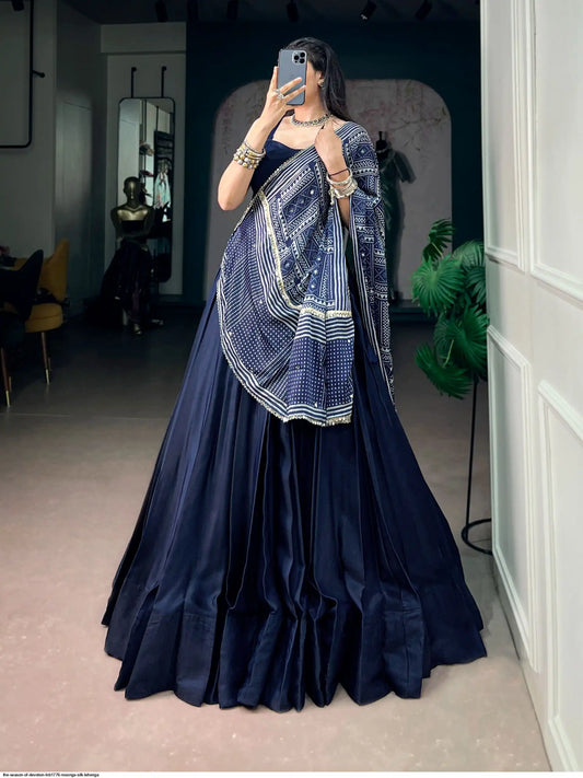 THE SEASON OF DEVOTION LNB1776 MOONGA SILK LEHENGA
