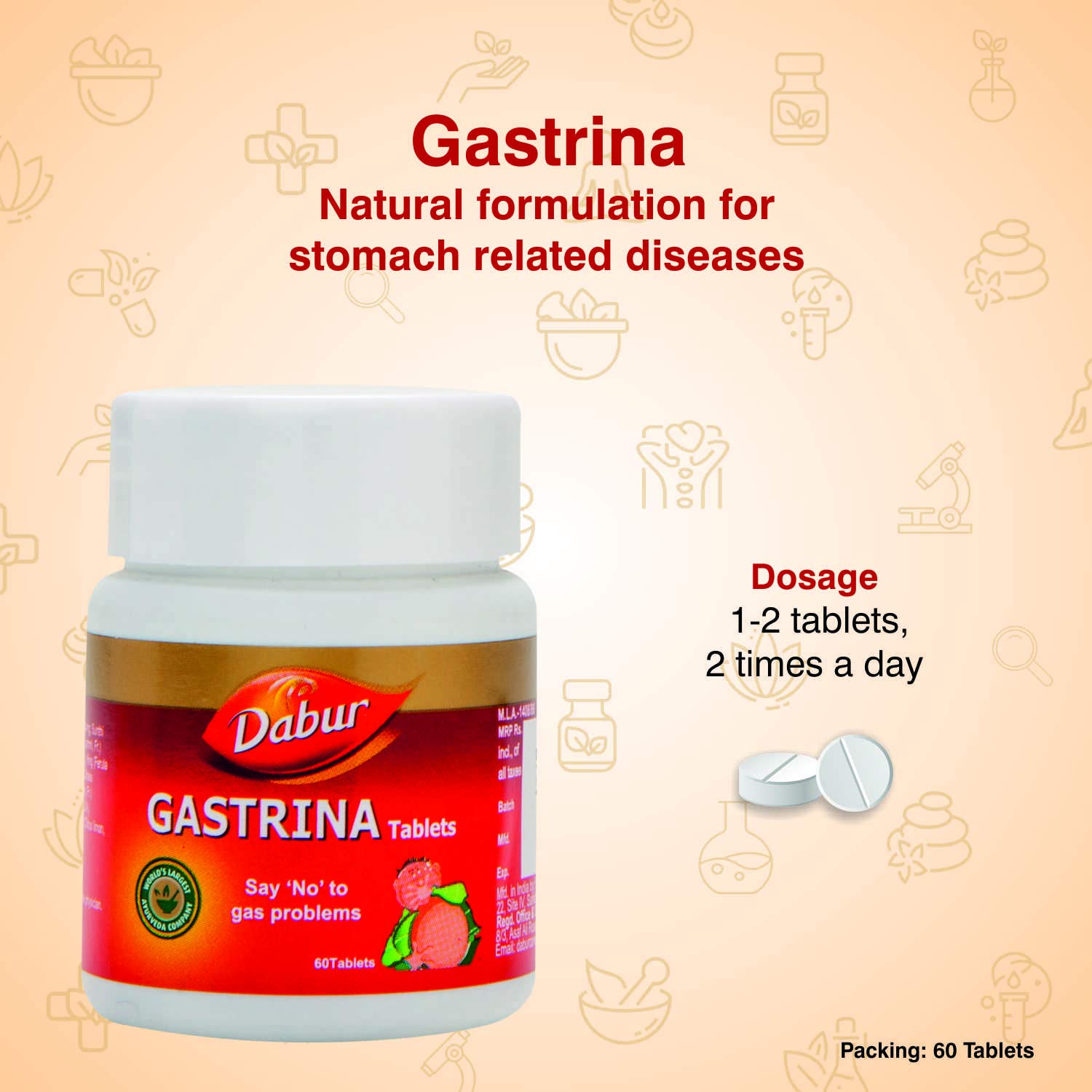 Dabur Ayurvedic Gastrina Tablet (60tab)