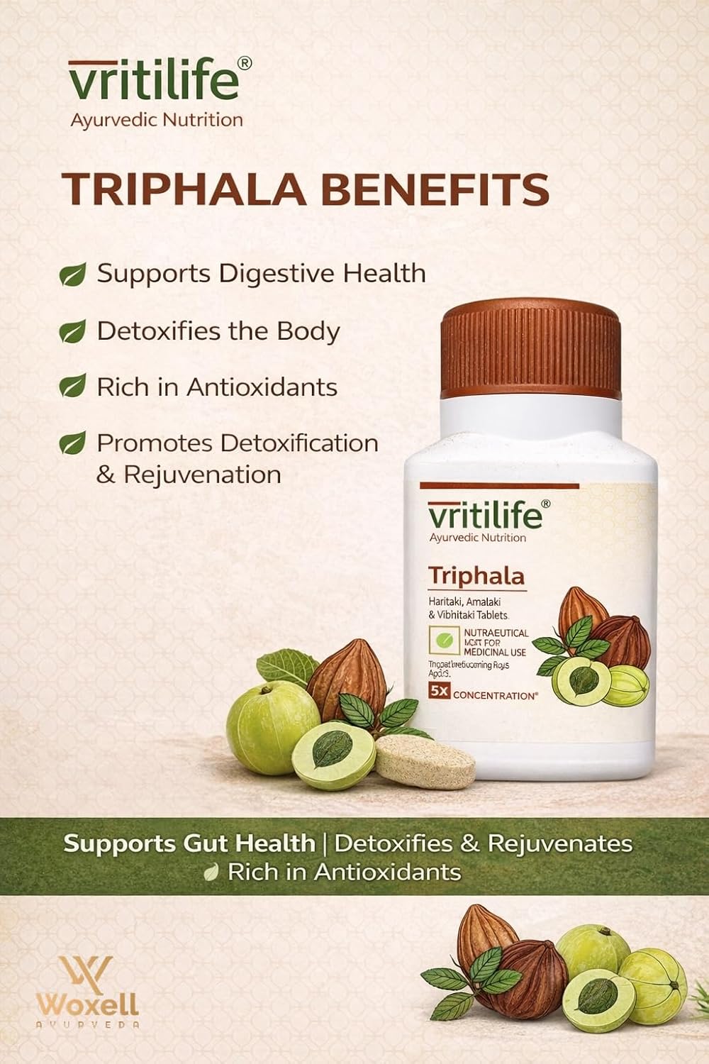 Herbalife Vritilife Triphala Tablets - 60 tabs