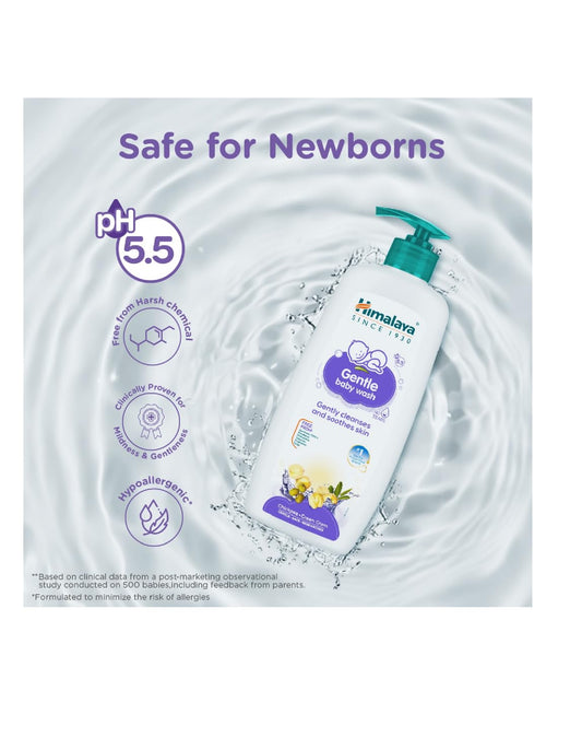 Himalaya Gentle Baby Wash (200ml) – Soap-Free & No Tears Formula
